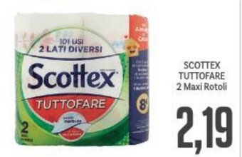 Supermercati Piccolo Scottex Tuttofare 2 Maxi Rotoli offerta