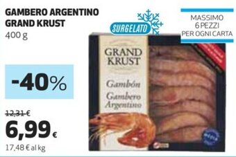 Coop Grand Krust Gambero Argentino 400 g offerta