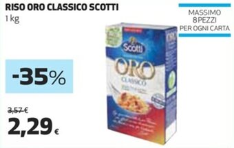Coop Scotti Riso Oro Classico 1 kg offerta
