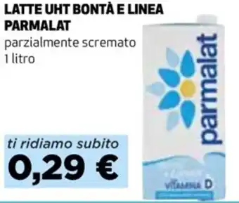 Coop Parmalat Latte Uht Bontà e Linea 1 litro offerta