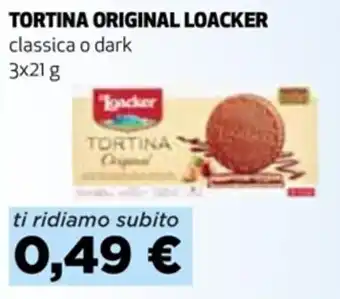 Coop Loacker Tortina Original classica o dark 3 x21 g offerta