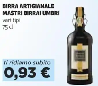 Coop Birra Artigianale Mastri Birrai Umbri vari tipi 75 cl offerta