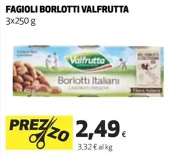 Coop Valfrutta Fagioli Borlotti 3 x 250 g offerta