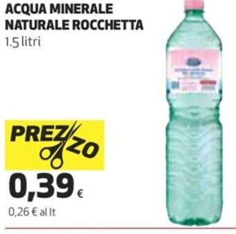 Coop Rocchetta Acqua Minerale Naturale 1.5 Litri offerta