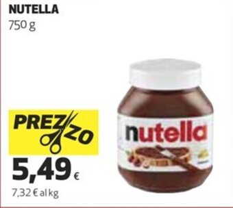 Coop Nutella 750 g offerta