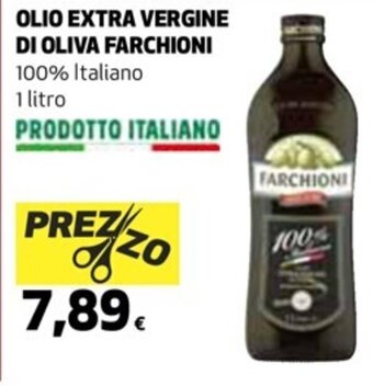 Coop Farchioni Olio Extra Vergine di Oliva 100% Italiano 1 litro offerta