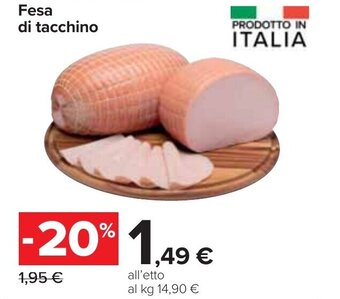 Carrefour Fesa di tacchino offerta