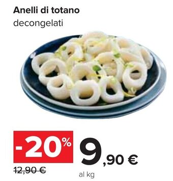 Carrefour Anelli di totano decongelati offerta