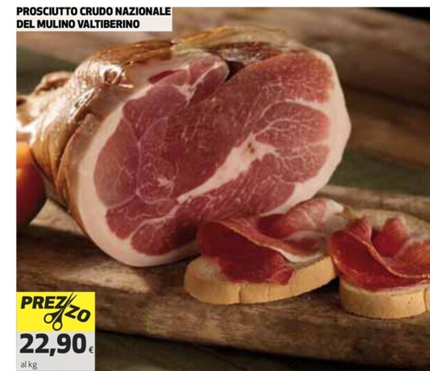Prosciutto Crudo Nazionale Del Mulino Valtiberino offerta di Coop