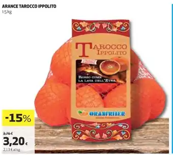 Coop Arance Tarocco Ippolito 1,5 kg offerta