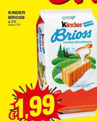 Prix Quality Kinder Brioss offerta