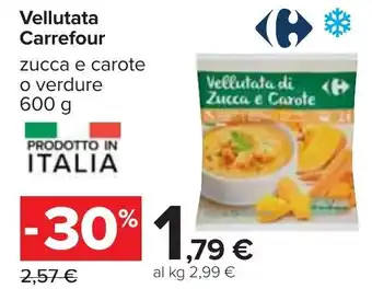 Carrefour Carrefour Vallutata Zucca e Carote o Verdure 600 g offerta