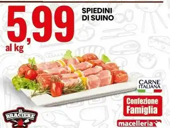 Eurospin Il braciere Spiedini Di Suino offerta