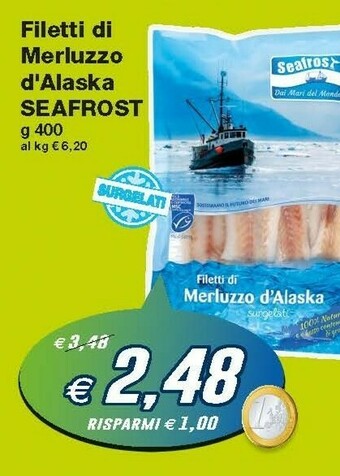 Seafrost Filetti Di Merluzzo D'alaska