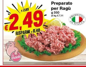 Prix Quality Preparato Per Ragu offerta