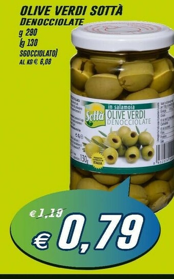 Prix Quality Sottà Sotta Olive Verdi Denocciolate offerta