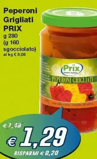 Prix Quality Prix Peperoni Grigliati offerta