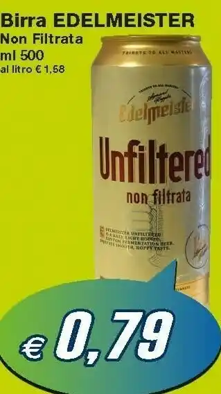 Prix Quality Edelmeister Birra Non Filtrata offerta