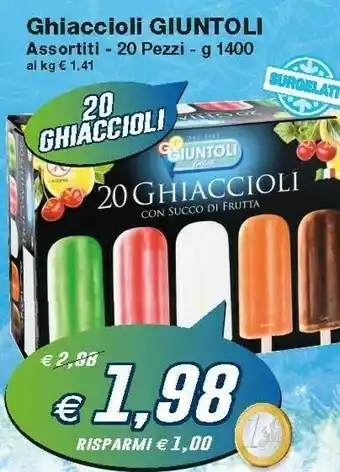 Prix Quality Giuntoli Ghiaccioli offerta