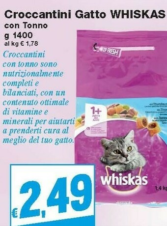 Prix Quality Whiskas Croccantini Gatto offerta