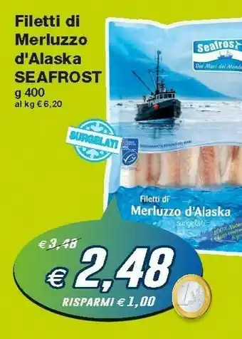 Prix Quality Seafrost Filetti Di Merluzzo D'alaska offerta