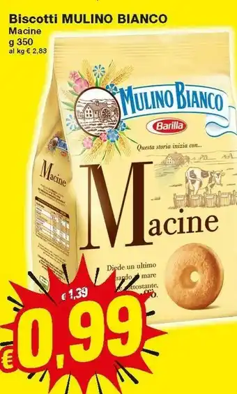Prix Quality Mulino Bianco Biscotti Macine offerta