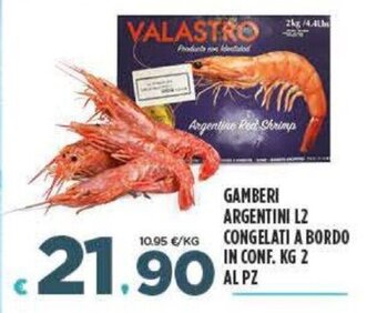 Deco Supermercati Gamberi Argentini L2 Congelati a Bordo in Conf. kg 2 offerta