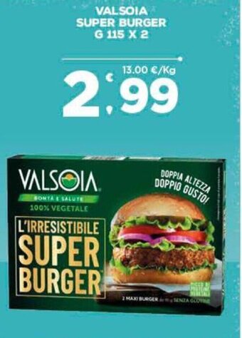 Deco Supermercati Valsoia Super Burger g 115 x 2 offerta