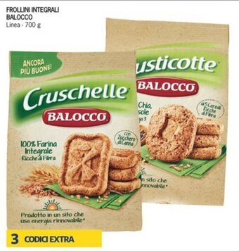Iper Tosano Frollini Integrali Balocco Linea - 700 g offerta