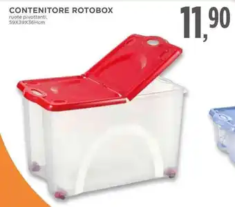 Conad Contenitore Rotobox ruote pivottanti, 59x39x36Hcm offerta