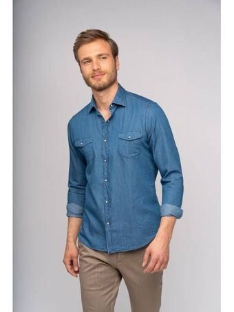Camicia uomo in denim