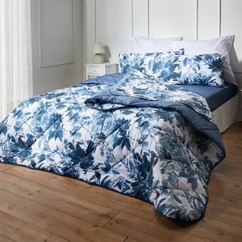 Trapunta matrimoniale blue garden