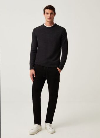 Joggers cargo in cotone stretch