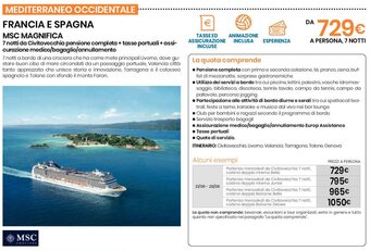 Eurospin Francia e Spagna MSC Magnifica offerta
