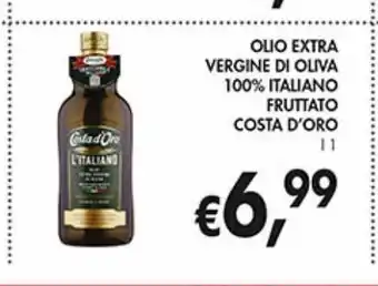 Supermercato Coal Olio extra vergine di oliva 100% italiano fruttato costa d'oro 1l offerta