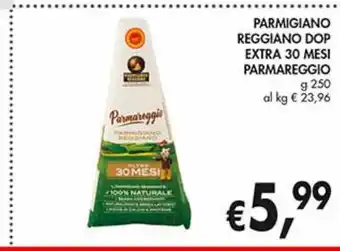 Parmigiano reggiano dop extra 30 mesi 250g parmareggio