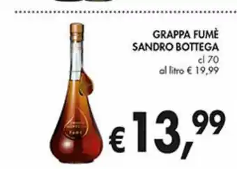 Supermercato Coal Grappa dumè sandro bottega 70cl offerta