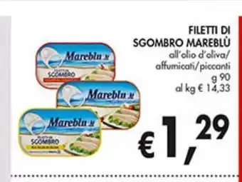 Supermercato Coal Filetti di sgombro mareblu 90g offerta