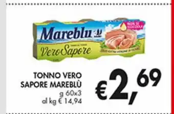 Supermercato Coal Tonno vero sapore mareblù 60g x 3 offerta