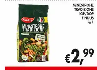 Supermercato Coal Minestrone tradizionale igp/dop findus 1kg offerta