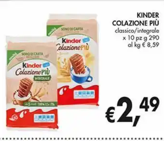 Coal City Kinder colazione più offerta