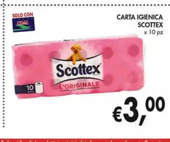 Supermercato Coal Carta igienica scottex x 10pz offerta