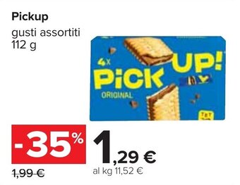 Carrefour Pickup gusti assortiti 112 g offerta