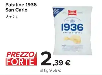 Carrefour San Carlo Patatine 1936 250 g offerta