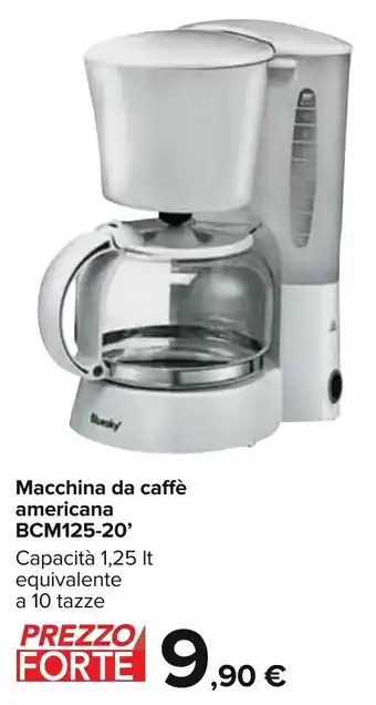 Carrefour Macchina da caffè americana BCM125-20' offerta