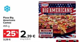 Carrefour Cameo Pizza Big Americans 455 g offerta