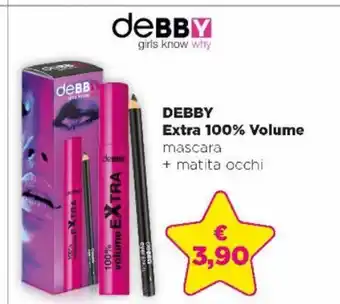 Acqua & Sapone Debby Extra 100% Volume mascara+ matita occhi offerta