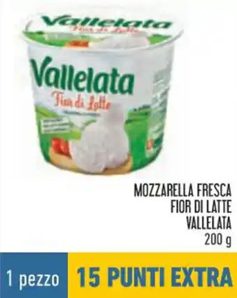 Conad Vallelata Mozzarella Fresca Fior di Latte 200 g offerta