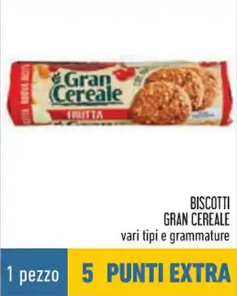 Conad Gran Cereale Biscotti vari tipi e grammature offerta