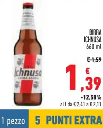 Conad Ichnusa Birra 660 ml offerta